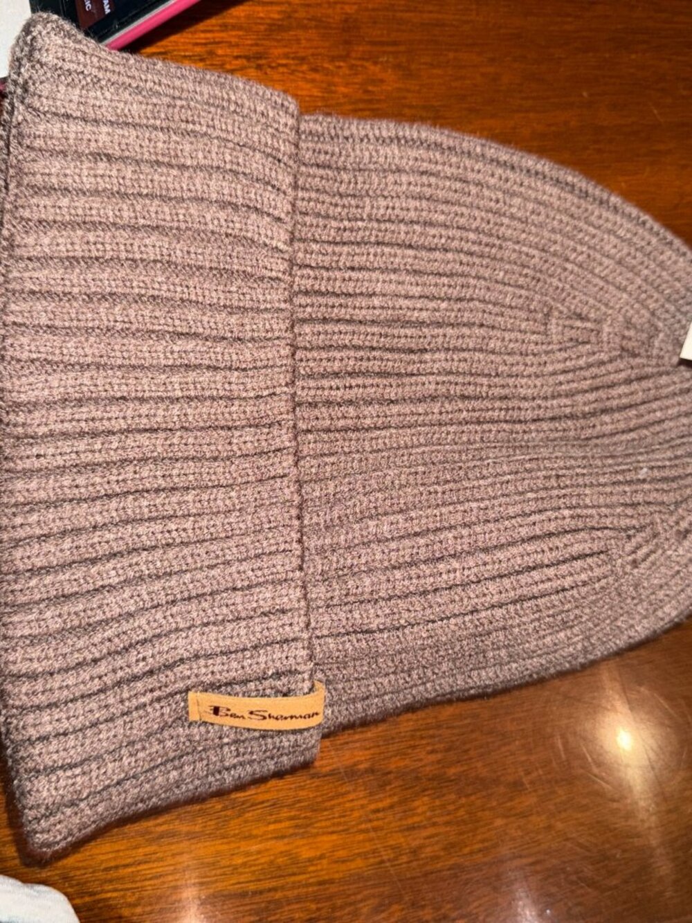Ben Sherman Gray Ribbed Knit Beanie New With Tags